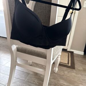 Black Women's Smooth T-Shirt Bra - Unbranded